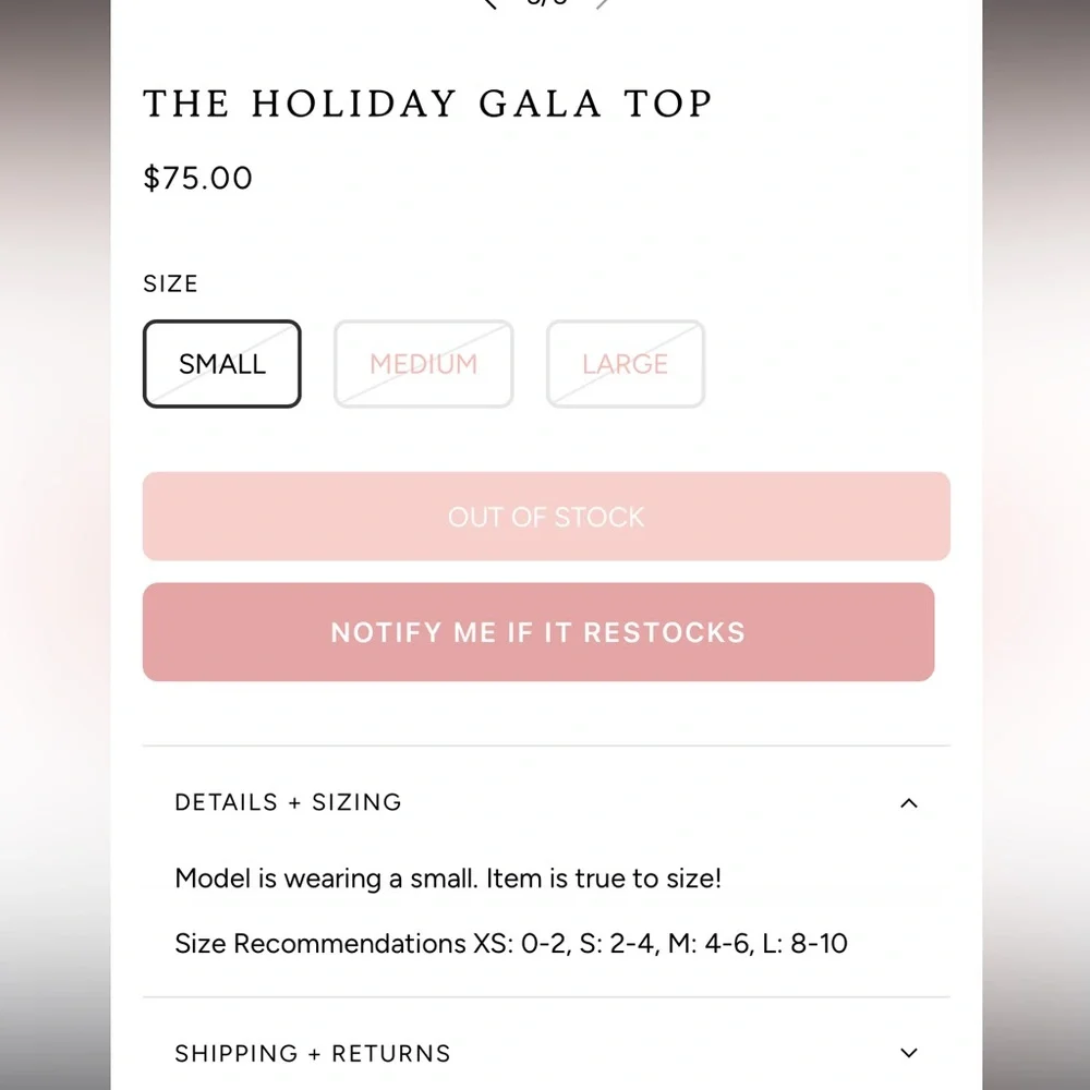 Shop The Muse The Holiday Gala Top Black Small BNWT - Picture 4 of 12